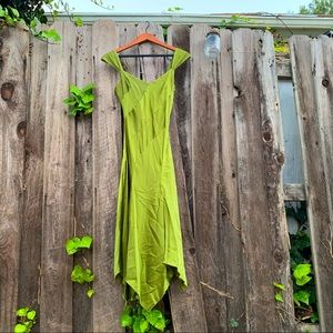 Parallel size 2 dress green fairy dress / tinker bell